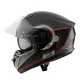 Мото каска W-TEC Yorkroad Fusion - Black Grey Red Glossy