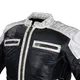 Мъжко кожено мотояке W-TEC Esbiker - черен с бежови ивици