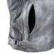 Мъжко кожено мото яке W-TEC Sheawen Waxed Grey - сиво