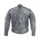 Мъжко кожено мото яке W-TEC Sheawen Waxed Grey - сиво