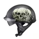 Мото каска W-TEC Black Heart Rednut - Skulls/Matt Black