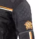 Мъжко мото яке W-TEC 2Stripe - черно-бежово-оранжев