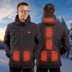 Мъжко яке с подгряване W-TEC HEATborg - черен - черен