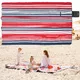 Одеало за пикник inSPORTline Livetino 300x200 cм - calm ocean - hibiscus night