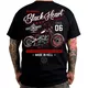 Тениска BLACK HEART Red Chopper - черен - черен